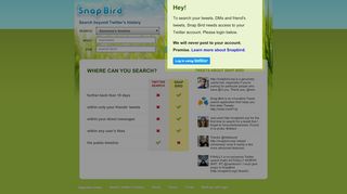 
                            9. Snap Bird - search twitter's history