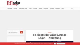 
                            7. So klappt der Alice Lounge Login – Anleitung - HelpMag.de