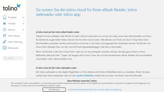 
                            10. So nutzen Sie die tolino cloud für Ihren eBook Reader ...
