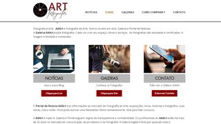 
                            8. SOBRE | AAART Noticias | Galeria AAART - Notícias, Arte e Fotografia