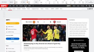 
                            6. Soccer Teams, Scores, Stats, News, Fixtures, Results, Tables - ESPN