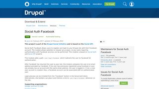 
                            2. Social Auth Facebook | Drupal.org