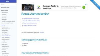 
                            9. Social Authentication | apiato