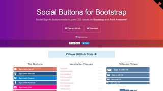 
                            6. Social Buttons for Bootstrap - lipis.github.io