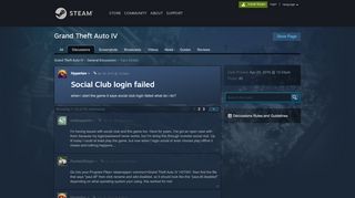 
                            3. Social Club login failed :: Grand Theft Auto IV General ...