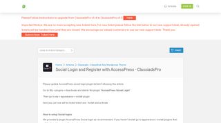 
                            5. Social Login and Register with AccessPress - ClassiadsPro ...