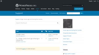 
                            10. [Social Login and Sharing from Lanoba] Support | WordPress.org