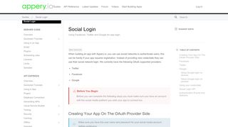 
                            3. Social Login - docs.appery.io