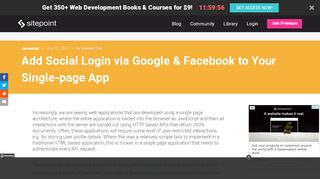
                            1. Social Login for Your SPA: Authenticate Your Users via Google and ...