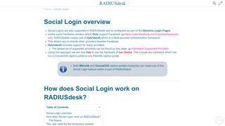 
                            4. Social Login - RADIUSdesk