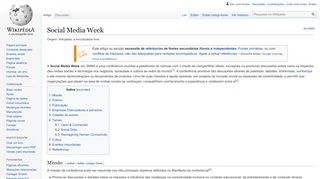 
                            8. Social Media Week – Wikipédia, a enciclopédia livre