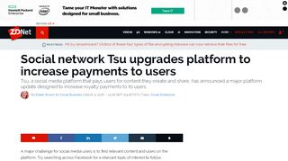 
                            4. Social network Tsu upgrades platform to increase payments to ...