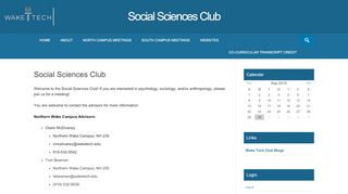 
                            9. Social Sciences Club - Wake Tech Club Blogs