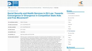 
                            3. Social Security and Health Services in EU ... - …