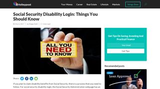 
                            5. Social Security Disability Login: Things You Should Know