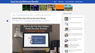 
                            6. Social Security Online Account Setup