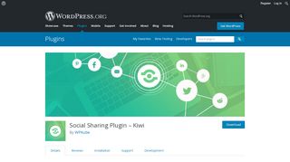 
                            7. Social Sharing Plugin – Kiwi – WordPress plugin ...