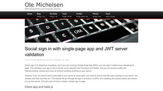 
                            7. Social sign in with single-page app and JWT server validation ...