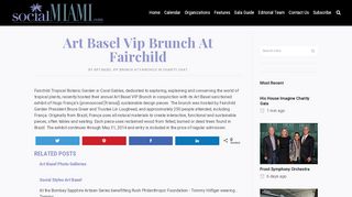 
                            7. SocialMiami | Art Basel Vip Brunch At Fairchild