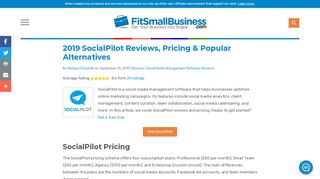 
                            5. SocialPilot User Reviews, Pricing & Popular Alternatives