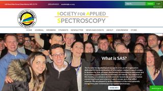 
                            3. Society For Applied Spectroscopy | SAS