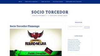 
                            4. Socio Torcedor Flamengo | → Cadastrar 【Clique …