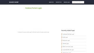 
                            8. Sodexo Portal Login - Search Now