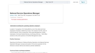 
                            6. Sodexo | Roth hiring National Service Operations Manager in 3847 ...