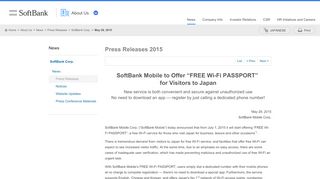 
                            4. SoftBank Mobile to Offer “FREE Wi-Fi PASSPORT” for Visitors ...