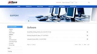 
                            8. Software - Dahua Technology