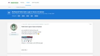 
                            9. [Software] Fehler beim Login in Itunes mit Iphone | …