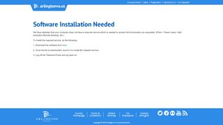 
                            3. Software Installation Needed - Telework Portal - Arlington ...