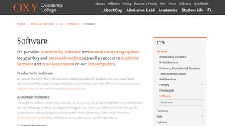 
                            4. Software | Occidental College