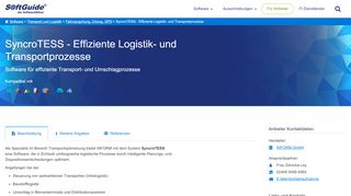 
                            9. Software: SyncroTESS - Effiziente Logistik- und ...