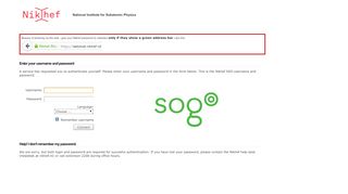 
                            9. SOGo - webmail.nikhef.nl