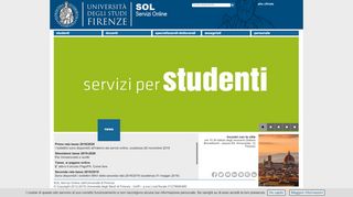 
                            1. SOL: Servizi Online dell'Università di Firenze - UniFI