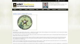 
                            1. Soldiers need to retake GAT survey - Army OneSource Home Page