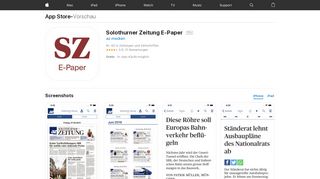 
                            3. Solothurner Zeitung E-Paper im App Store