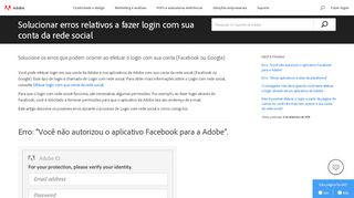 
                            2. Solucione erros que podem ocorrer ao efetuar o login com ...