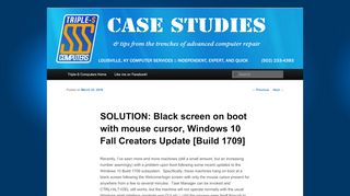 
                            3. SOLUTION: Black screen on boot with mouse cursor, Windows 10 Fall ...