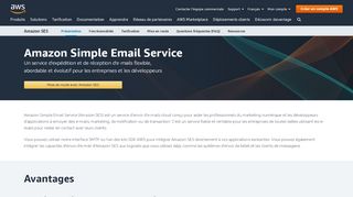 
                            1. Solution d'email | Amazon Simple Email Service (SES)