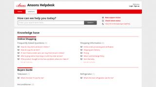 
                            6. Solutions : Ansons Helpdesk