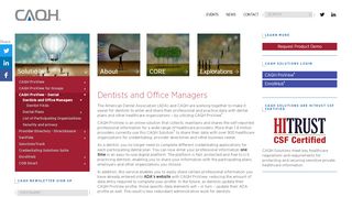 
                            5. Solutions | Dentists and Office Managers | CAQH