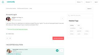 
                            6. Solved: Account Log In - Airbnb Community