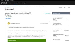 
                            4. Solved: Account Login doesn't work for Xfinity WiFi Hotspo ...
