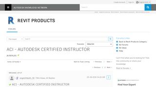 
                            1. Solved: ACI - AUTODESK CERTIFIED INSTRUCTOR - Autodesk Community ...