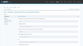 
                            5. [Solved] ArchISO: How to Enable SSH on Boot? - …