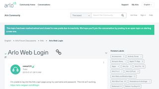 
                            5. Solved: Arlo Web Login - Arlo Communities