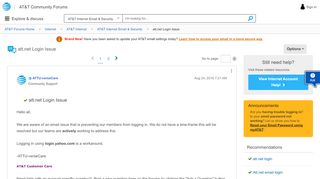 
                            3. Solved: att.net Login Issue - AT&T Community