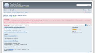 
                            6. [Solved] Avast account login problem - Pale Moon forum